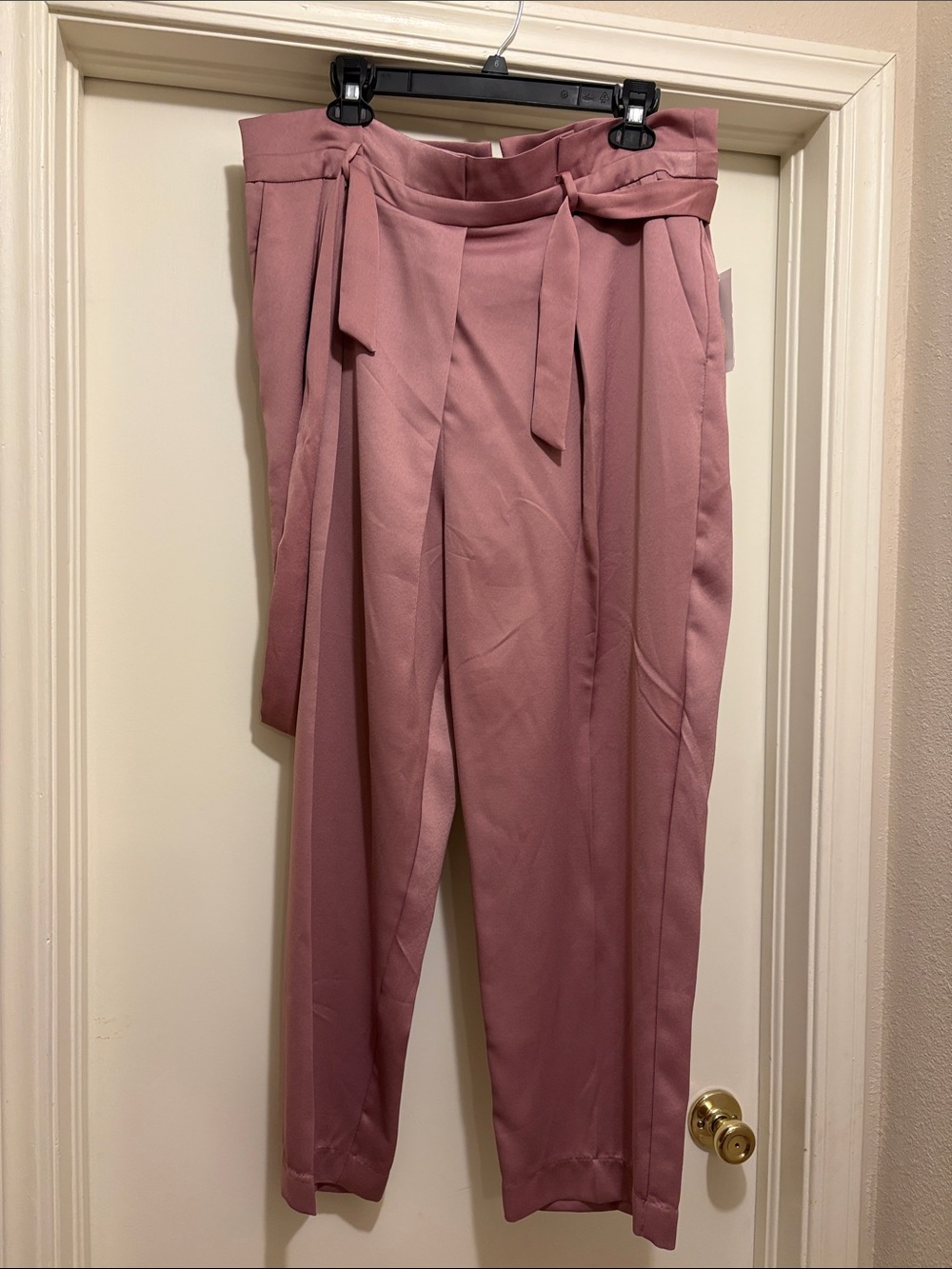 Gibson Latimer Mauve Paperbag Waist Trousers